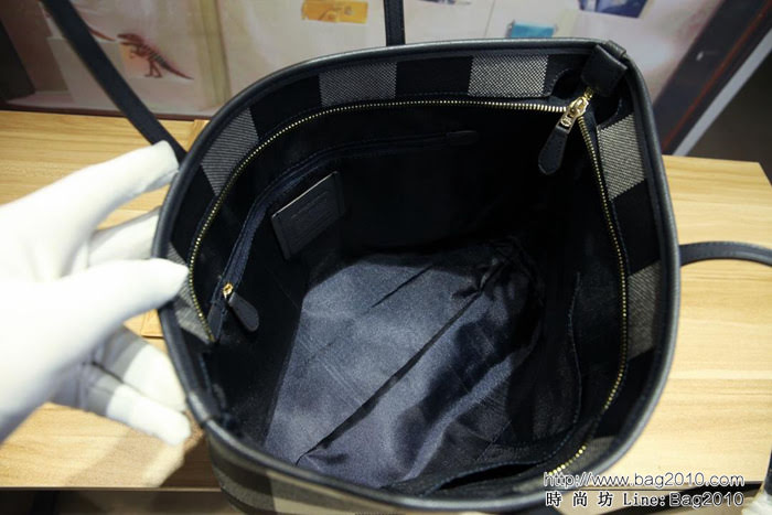 COACH蔻馳 新款 C家26147 格子購物袋  Chz1088